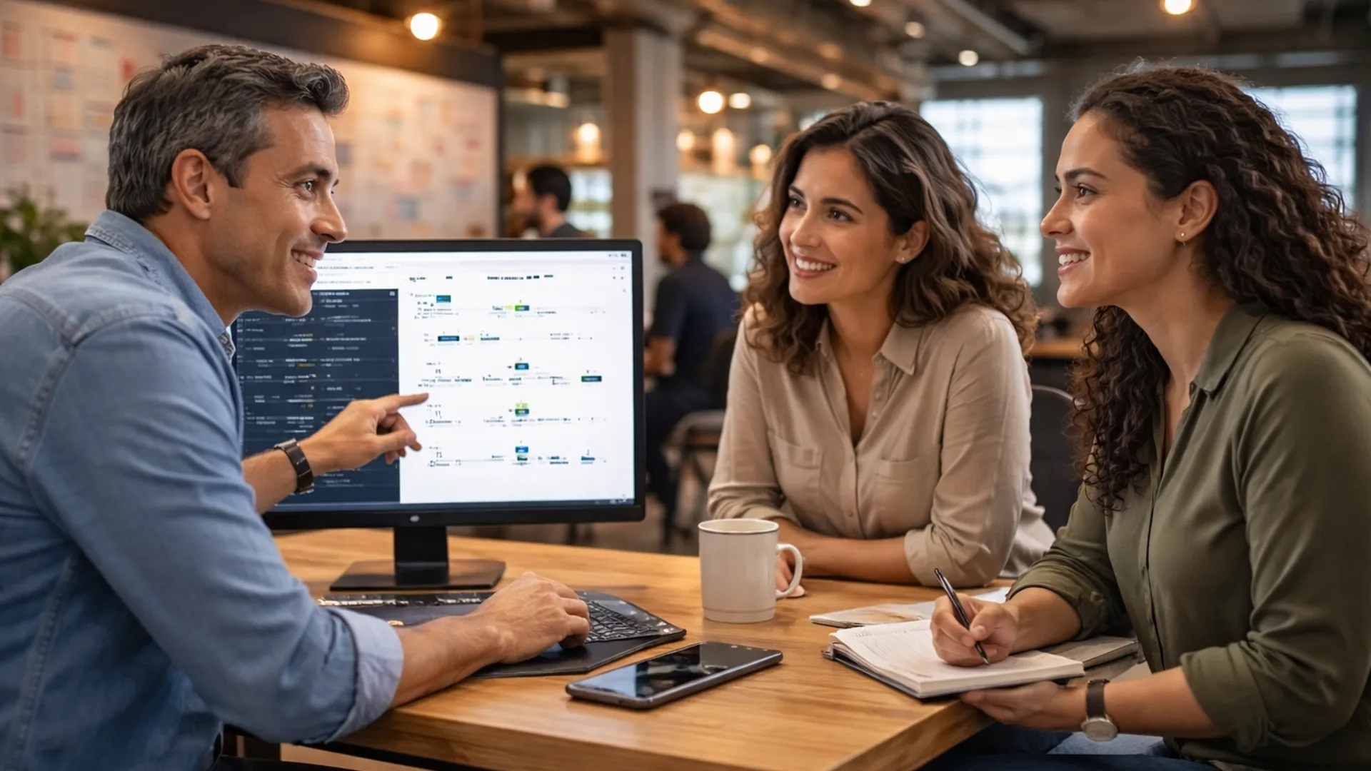 Mildred Castillo y Carlos Eduardo Sánchez Guevara en sesión de consultoría estratégica de automatización y desorden digital para pymes.